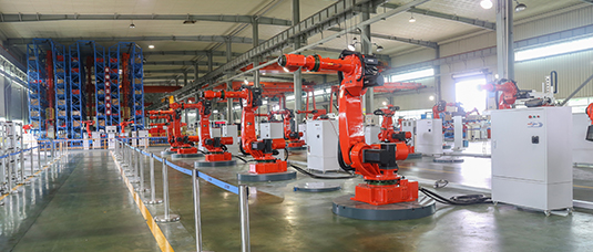 机械人生产车间一角